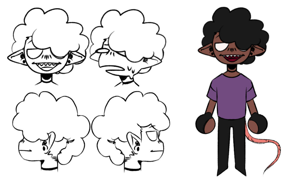 KindaCryptic Mascot/Persona first ref sheet 2021-2022
