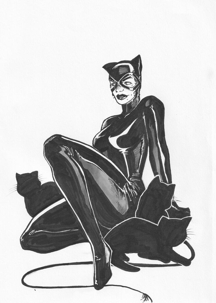 Cat Woman pin up 2025
