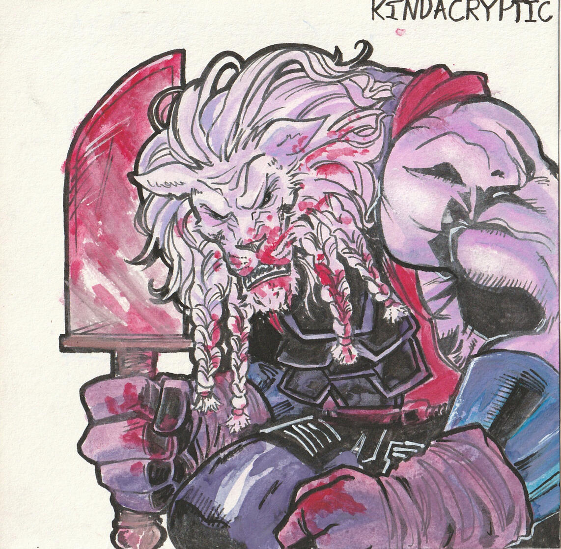 Watercolour battle beast