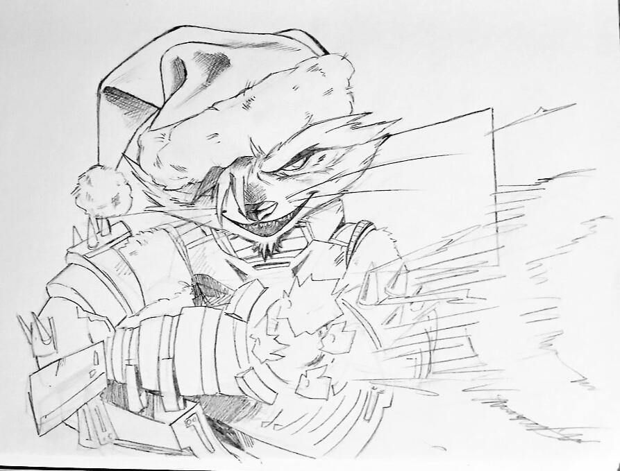 Rocket Racoon doodle