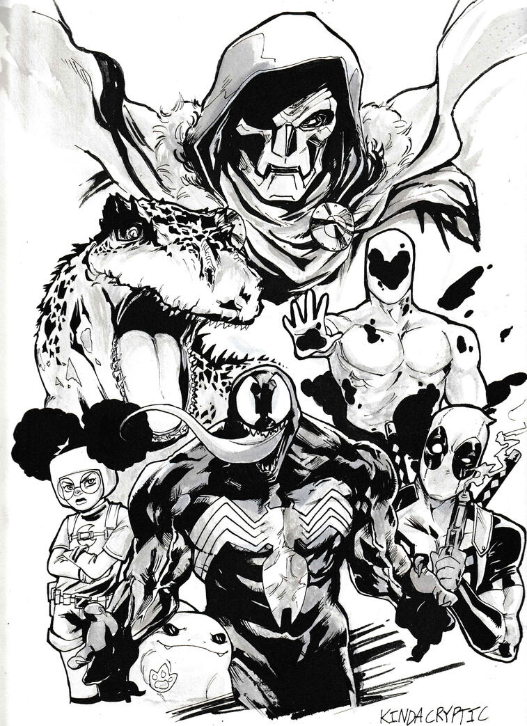9 x 12 Marvel Characters